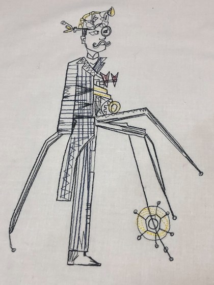 Picture Stitch Embroidery Design: Embroidery Automation Design 