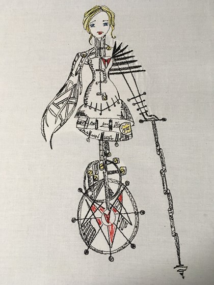 Picture Stitch Embroidery Design: Embroidery Automation Design 